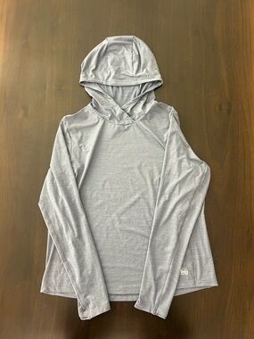 REI Light Gray Hooded Long Sleeve Pullover NWOT